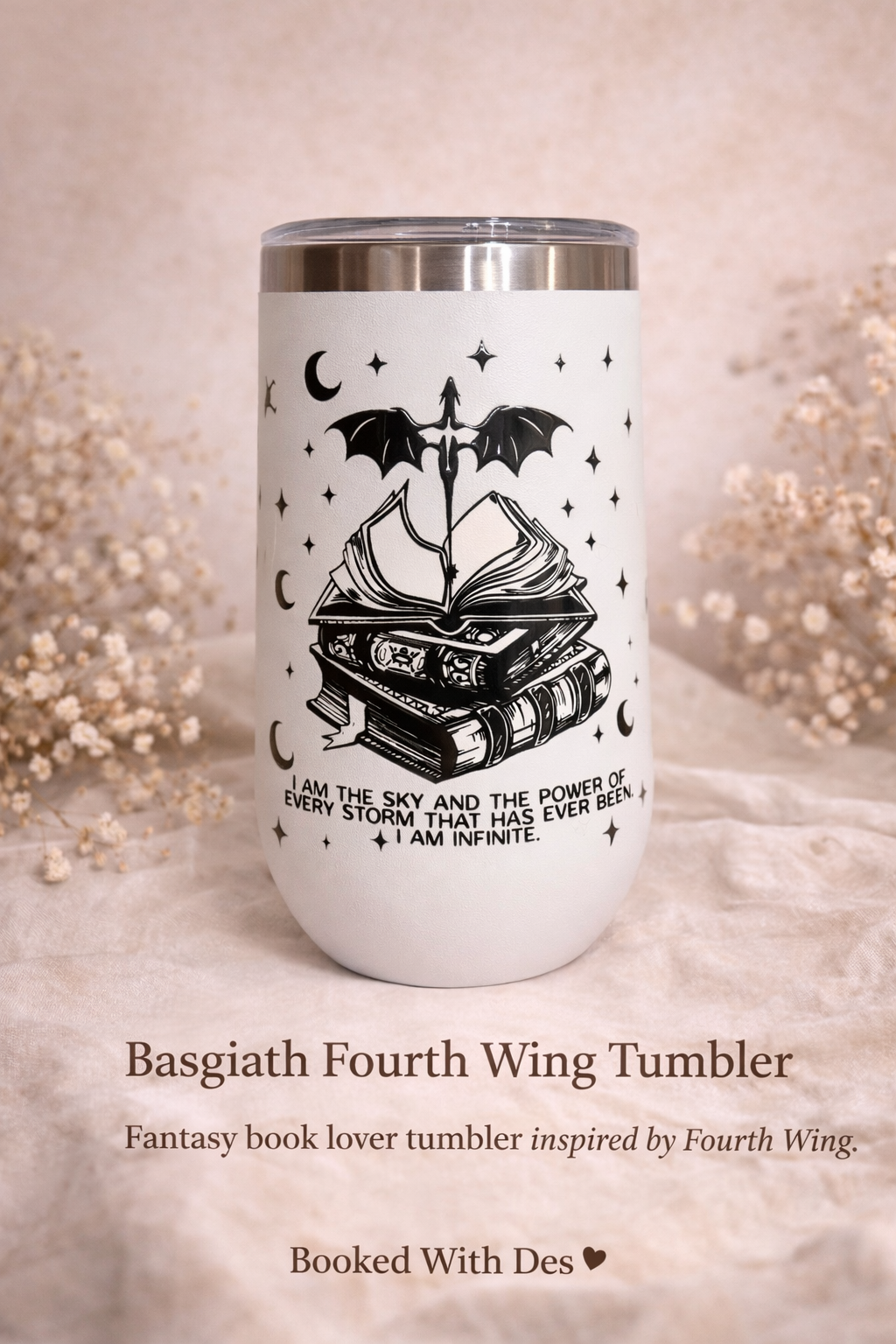 Dragon Reader Tumbler 16oz